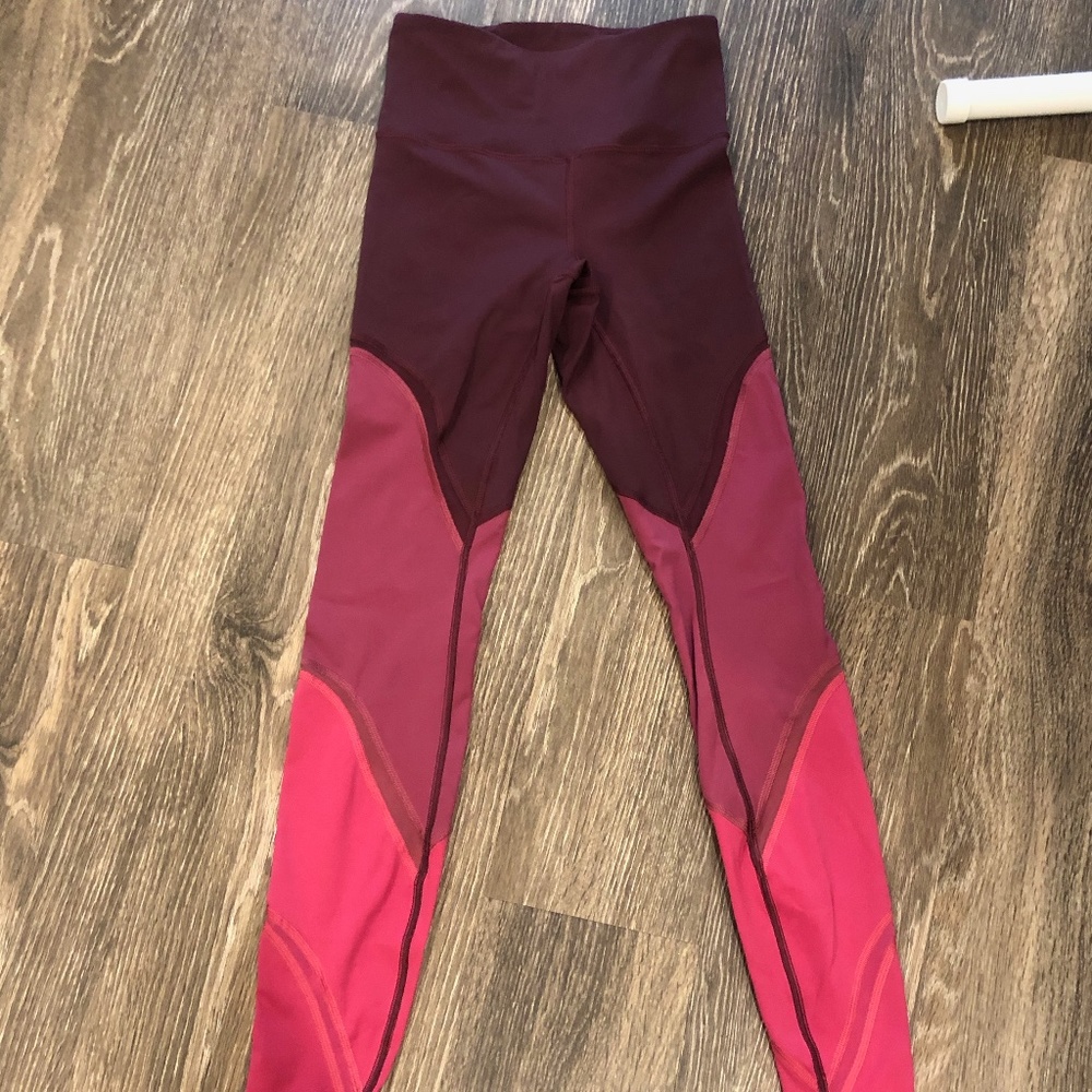Lululemon multicolor leggings with mesh detail 2